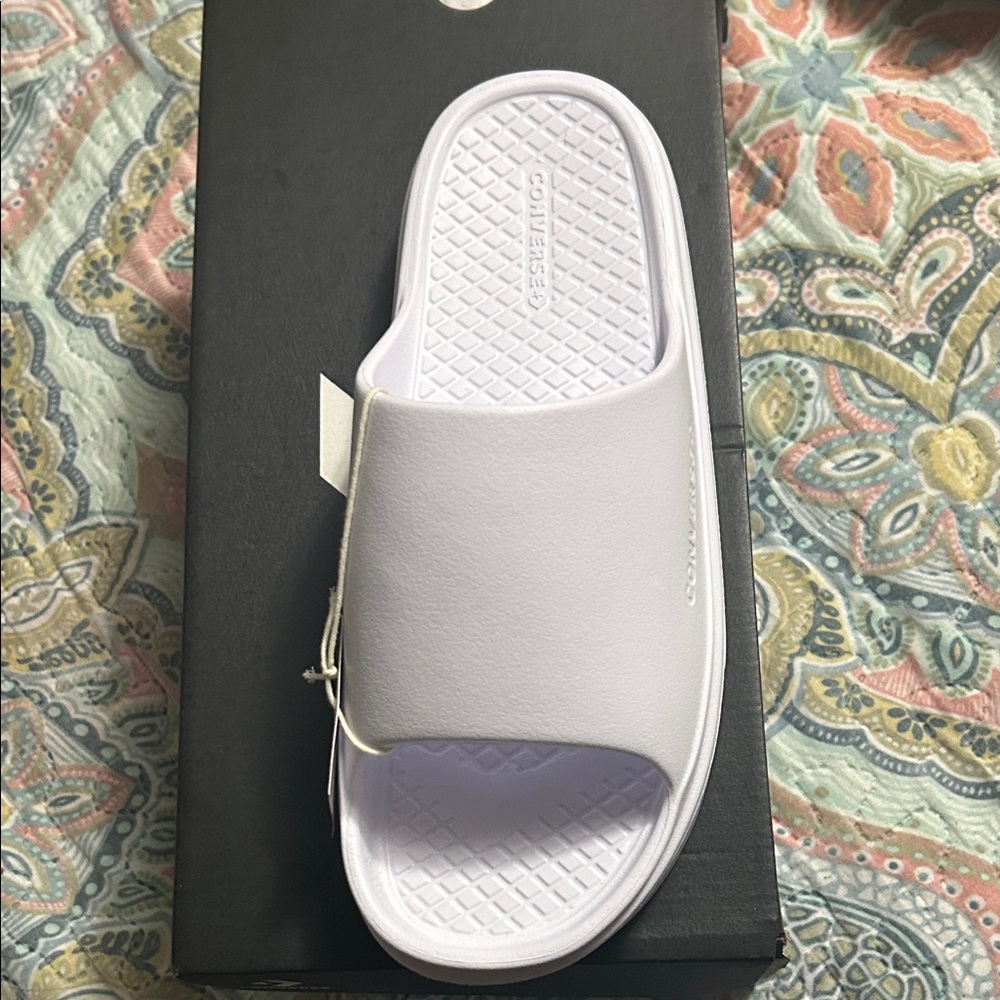 Converse White Slide Sandals